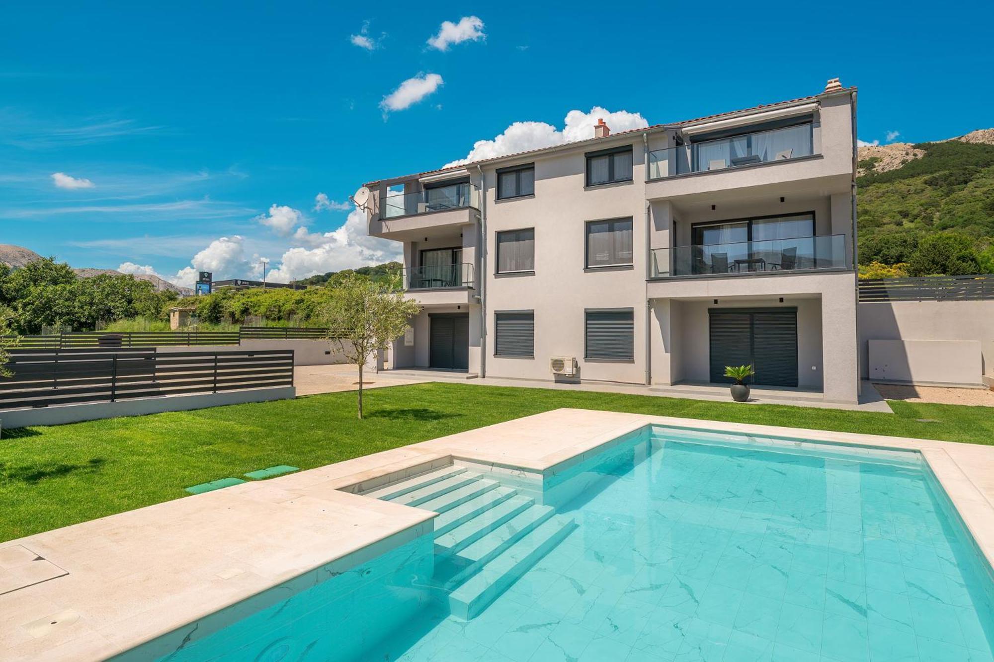 Poolside Apartments Anabella Baška Exteriör bild