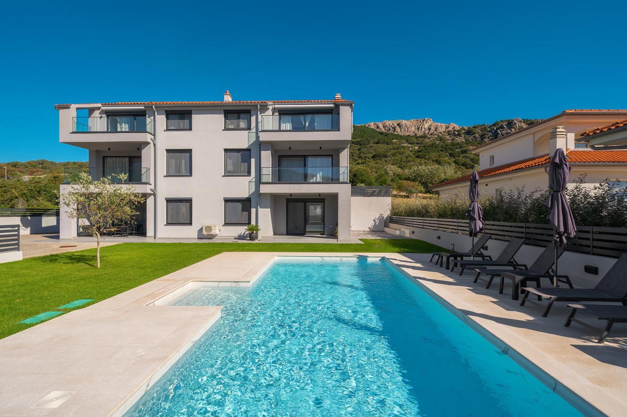 Poolside Apartments Anabella Baška Exteriör bild