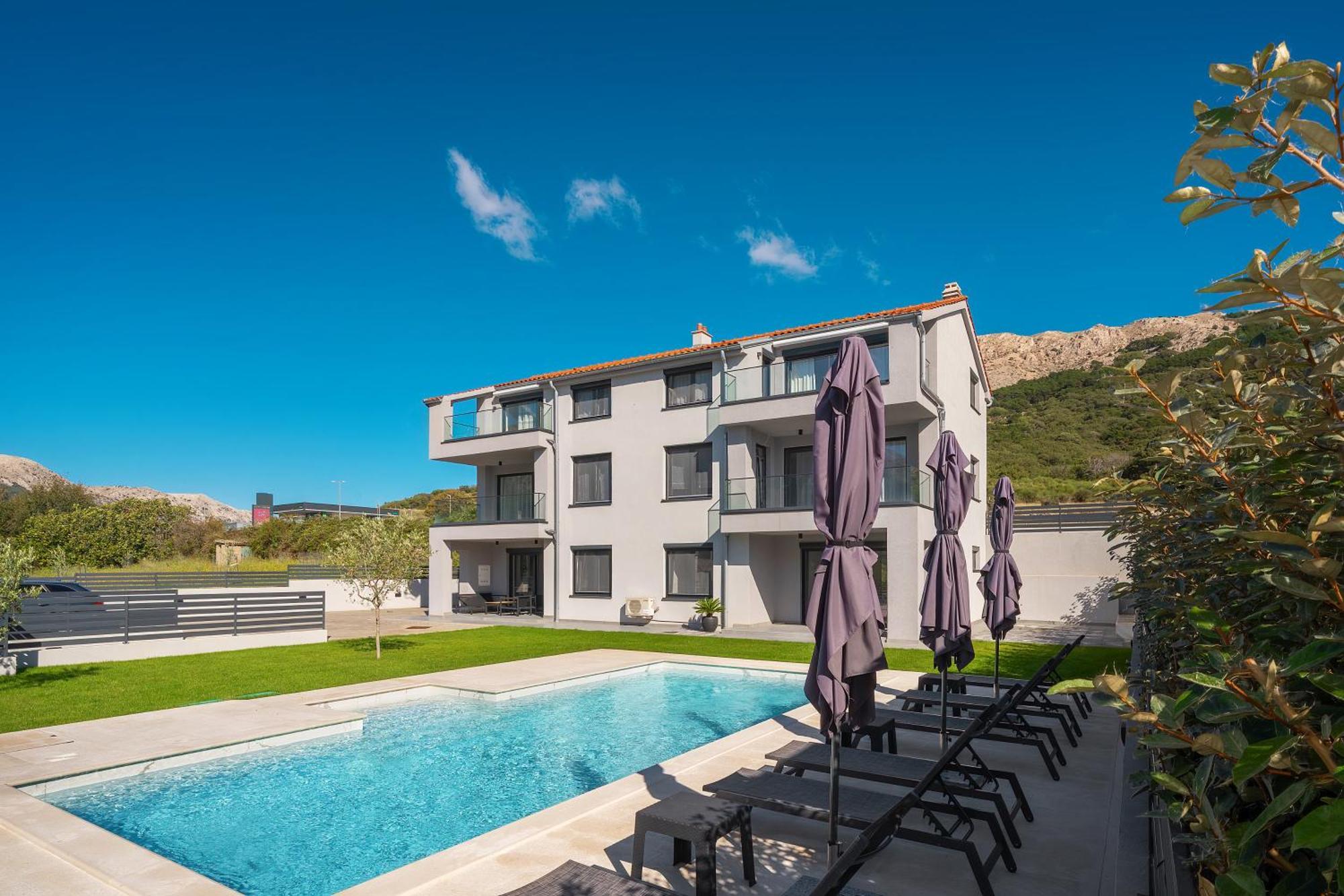 Poolside Apartments Anabella Baška Exteriör bild
