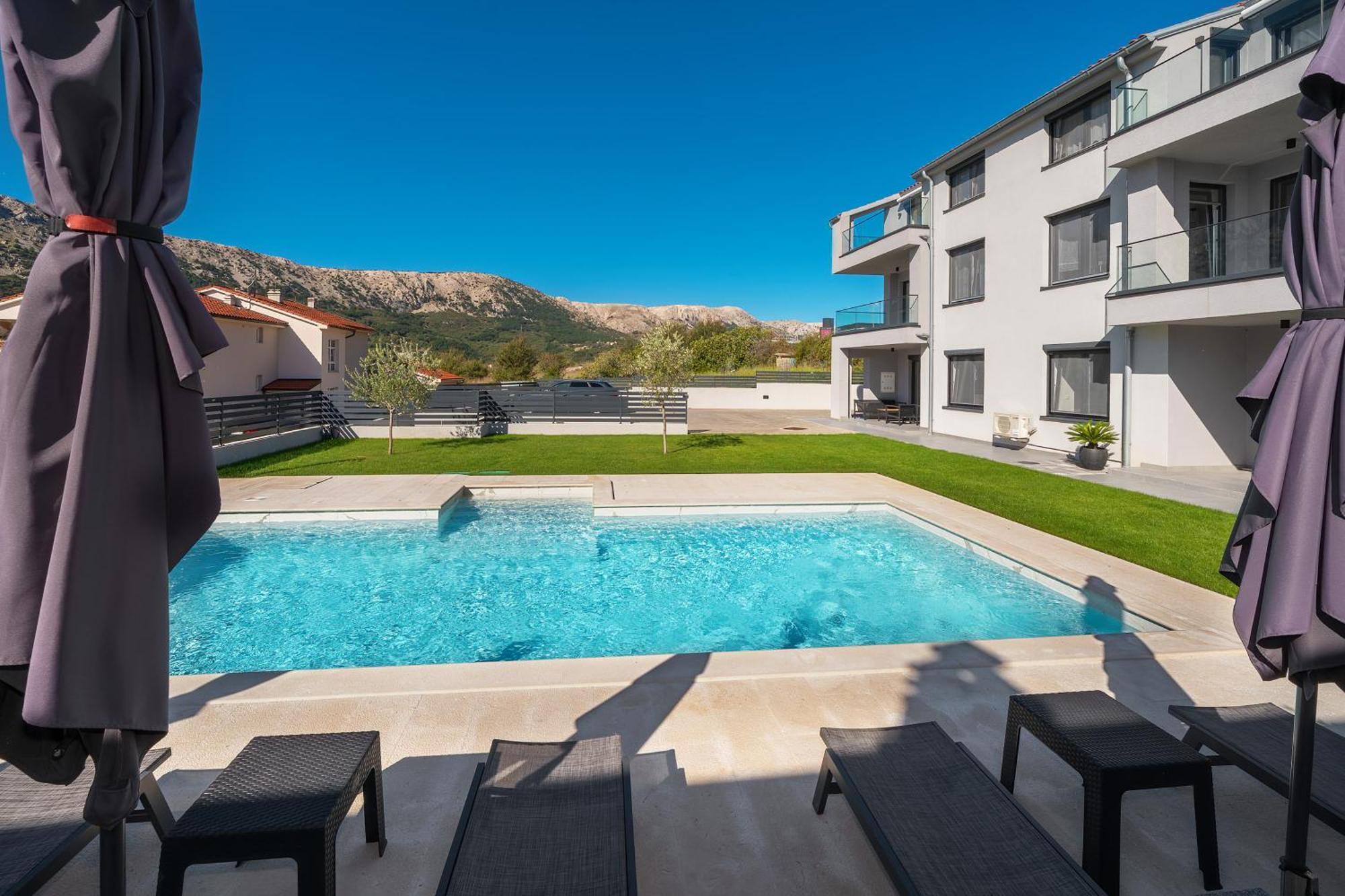 Poolside Apartments Anabella Baška Exteriör bild